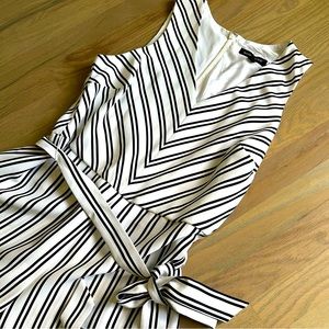 NWT Banana Republic Black & White stripped romper